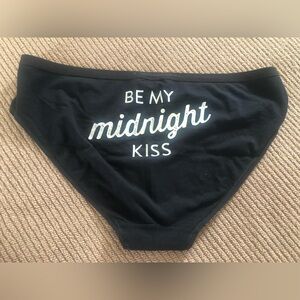 50% OFF SALE!!  Victoria’s Secret Black Cotton Panty “BE MY MIDNIGHT KISS” XL
